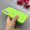 قاب گوشی Galaxy A15 سامسونگ سیلیکونی پاستیلی اورجینال Case پاک کنی داخل مخملی درجه یک سبز فسفری کد 100037