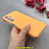 قاب گوشی Galaxy A25 سامسونگ سیلیکونی پاستیلی اورجینال Case پاک کنی داخل مخملی درجه یک نارنجی کد 100041