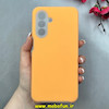 قاب گوشی Galaxy A26 سامسونگ سیلیکونی پاستیلی اورجینال Case پاک کنی داخل مخملی درجه یک نارنجی کد 100048