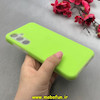 قاب گوشی Galaxy A35 سامسونگ سیلیکونی پاستیلی اورجینال Case پاک کنی داخل مخملی درجه یک سبز فسفری کد 100050