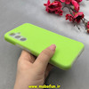 قاب گوشی Galaxy A54 سامسونگ سیلیکونی پاستیلی اورجینال Case پاک کنی داخل مخملی درجه یک سبز فسفری کد 100051