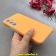 قاب گوشی Galaxy A54 سامسونگ سیلیکونی پاستیلی اورجینال Case پاک کنی داخل مخملی درجه یک نارنجی کد 100053