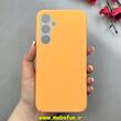 قاب گوشی Galaxy A55 سامسونگ سیلیکونی پاستیلی اورجینال Case پاک کنی داخل مخملی درجه یک نارنجی کد 100060
