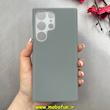 قاب گوشی Galaxy S23 Ultra سامسونگ سیلیکونی پاستیلی اورجینال Case پاک کنی داخل مخملی درجه یک طوسی کد 100062
