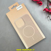 قاب گوشی iPhone 16 Pro آیفون سیلیکونی اورجینال پاک کنی مگ سیف دار Magsafe درجه یک زیربسته کرم کد 100080