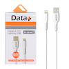 کابل شارژ 1 متری فست USB to Lightning برند DataPlus مدل DP02 رنگ سفید کد 30511