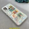 قاب گوشی Galaxy A21S سامسونگ ماربل هولوگرامی سخت HARD فانتزی دکمه کرومی طرح کارتونی کد 100129