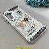 قاب گوشی Galaxy A26 سامسونگ ماربل هولوگرامی سخت HARD فانتزی دکمه کرومی طرح گربه کد 100140