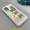 قاب گوشی Galaxy A32 4G سامسونگ ماربل هولوگرامی سخت HARD فانتزی دکمه کرومی طرح کارتونی کد 100142