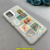 قاب گوشی Galaxy A51 سامسونگ ماربل هولوگرامی سخت HARD فانتزی دکمه کرومی طرح کارتونی کد 100149