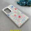 قاب گوشی Galaxy S24 Ultra سامسونگ ماربل هولوگرامی سخت HARD فانتزی دکمه کرومی طرح قلب کد 100162