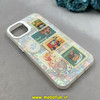 قاب گوشی iPhone 13 / iPhone 14 آیفون ماربل هولوگرامی سخت HARD فانتزی دکمه کرومی طرح کارتونی کد 100168