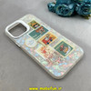 قاب گوشی iPhone 13 Pro Max آیفون ماربل هولوگرامی سخت HARD فانتزی دکمه کرومی طرح کارتونی کد 100172
