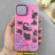 قاب گوشی iPhone 13 / iPhone 14 آیفون اورجینال So CooL طرح گربه کیوت CAT کد 100202