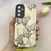 قاب گوشی Galaxy A15 سامسونگ کبریتی چرمی محافظ لنزدار کپسولی طرح پروانه کد 100476