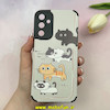 قاب گوشی Galaxy A15 سامسونگ کبریتی چرمی محافظ لنزدار کپسولی طرح گربه کد 100477