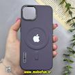 قاب گوشی iPhone 13 / iPhone 14 آیفون چرمی اورجینال Air Case Magsafe بنفش کد 93136