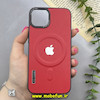قاب گوشی iPhone 13 / iPhone 14 آیفون چرمی اورجینال Air Case Magsafe قرمز کد 93138