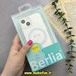 قاب گوشی iPhone 13 / 14 آیفون اورجینال برلیا Berlia مگ سیف دار طلقی شیشه ای شفاف کد 93149