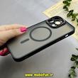 قاب گوشی iPhone 14 Pro Max آیفون پشت مات اورجینال STOREBOX مگ سیف دار دور سیلیکونی مشکی کد 93162