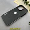 قاب گوشی iPhone 15 Pro Max آیفون چرمی اورجینال Air Case Magsafe مشکی کد 93178