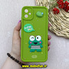 قاب گوشی Galaxy A05 سامسونگ سیلیکونی Solid عروسکی برجسته محافظ لنزدار طرح غورباقه کیوت سبز کد 93182
