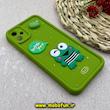 قاب گوشی Galaxy A05 سامسونگ سیلیکونی Solid عروسکی برجسته محافظ لنزدار طرح غورباقه کیوت سبز کد 93182