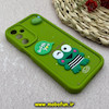 قاب گوشی Galaxy A25 سامسونگ سیلیکونی Solid عروسکی برجسته محافظ لنزدار طرح غورباقه کیوت سبز کد 93188