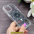 قاب گوشی iPhone 13 / 14 آیفون اورجینال spigen طرح Ultra HYBRID CRYSTAL طلقی شیشه ای مگ سیف دار شفاف طرح تکنولوژی کد 93205