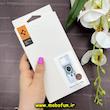 قاب گوشی iPhone 16 Pro Max آیفون اورجینال spigen طرح Ultra HYBRID CRYSTAL طلقی شیشه ای مگ سیف دار شفاف طرح تکنولوژی کد 93210