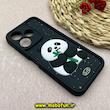 قاب گوشی Redmi 13 4G / Redmi 13 5G / Redmi 13X / Poco M6 4G شیائومی سیلیکونی Solid عروسکی برجسته محافظ لنزدار پاندا مشکی کد 93234