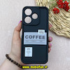قاب گوشی Redmi 13 4G / Redmi 13 5G / Redmi 13X / Poco M6 4G شیائومی سیلیکونی Solid فانتزی محافظ لنزدار COFFEE مشکی کد 93245