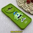 قاب گوشی Redmi A3 / Redmi A3X شیائومی سیلیکونی Solid عروسکی برجسته محافظ لنزدار هیولاها کیوت سبز کد 93248