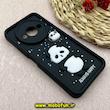 قاب گوشی Redmi A3 / Redmi A3X شیائومی سیلیکونی Solid عروسکی برجسته محافظ لنزدار پاندا PANDA مشکی کد 93251
