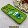 قاب گوشی Redmi Note 13 Pro 4G / Poco M6 Pro 4G شیائومی سیلیکونی Solid عروسکی برجسته محافظ لنزدار غورباقه کیوت سبز کد 93260
