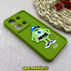 قاب گوشی Redmi Note 13 Pro 4G / Poco M6 Pro 4G شیائومی سیلیکونی Solid عروسکی برجسته محافظ لنزدار هیولاها کیوت سبز کد 93261