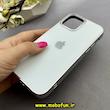 قاب گوشی iPhone 12 / 12 Pro آیفون مدل PVD اورجینال کرومی ضد خش پشت گلس شیشه ای Classic Fit سفید کد 93281