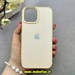 قاب گوشی iPhone 13 Pro Max آیفون مدل PVD اورجینال کرومی ضد خش پشت گلس شیشه ای Classic Fit طلایی کد 93286