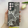 قاب گوشی Galaxy S23 Ultra سامسونگ کبریتی چرمی محافظ لنزدار کپسولی طرح پروانه کد 100524