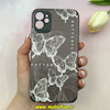 قاب گوشی iPhone 11 آیفون کبریتی چرمی محافظ لنزدار کپسولی طرح پروانه کد 100534