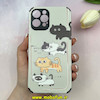 قاب گوشی iPhone 12 Pro Max آیفون کبریتی چرمی محافظ لنزدار کپسولی طرح گربه کد 100539