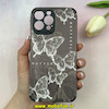 قاب گوشی iPhone 13 Pro Max آیفون کبریتی چرمی محافظ لنزدار کپسولی طرح پروانه کد 100544