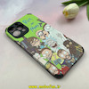 قاب گوشی iPhone 13 Pro Max آیفون کبریتی چرمی محافظ لنزدار کپسولی طرح Rick & Morty کد 100545