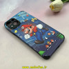 قاب گوشی iPhone 13 آیفون کبریتی چرمی محافظ لنزدار کپسولی طرح سوپر ماریو قارچ خور کد 100549