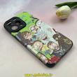 قاب گوشی iPhone 15 Pro Max آیفون کبریتی چرمی محافظ لنزدار کپسولی طرح Rick & Morty کد 100553