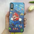 قاب گوشی iPhone XS Max آیفون کبریتی چرمی محافظ لنزدار کپسولی طرح سوپر ماریو قارچ خور کد 100556