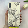 قاب گوشی iPhone XS Max آیفون کبریتی چرمی محافظ لنزدار کپسولی طرح پروانه کد 100558