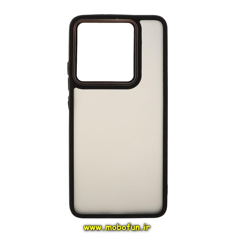 قاب گوشی Xiaomi 13T / Xiaomi 13T Pro شیائومی پشت مات متال کیس دور سیلیکونی مشکی کد 72997