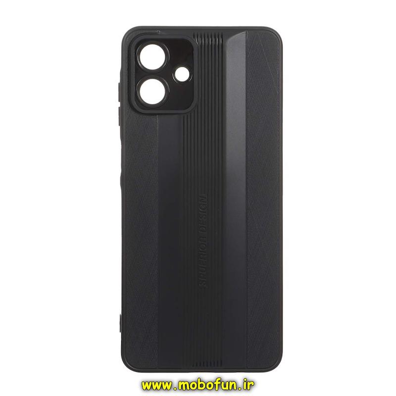 قاب گوشی Galaxy A07 سامسونگ Spuerior Design سیلیکونی ژله ای محافظ لنز دار مشکی کد 93388
