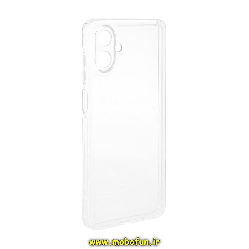قاب گوشی Galaxy A07 سامسونگ طرح ژله ای شفاف بی رنگ SPACE ایربگ دار محافظ لنز دار کد 93400